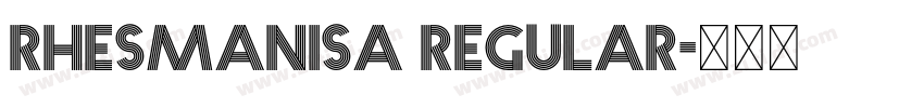Rhesmanisa Regular字体转换